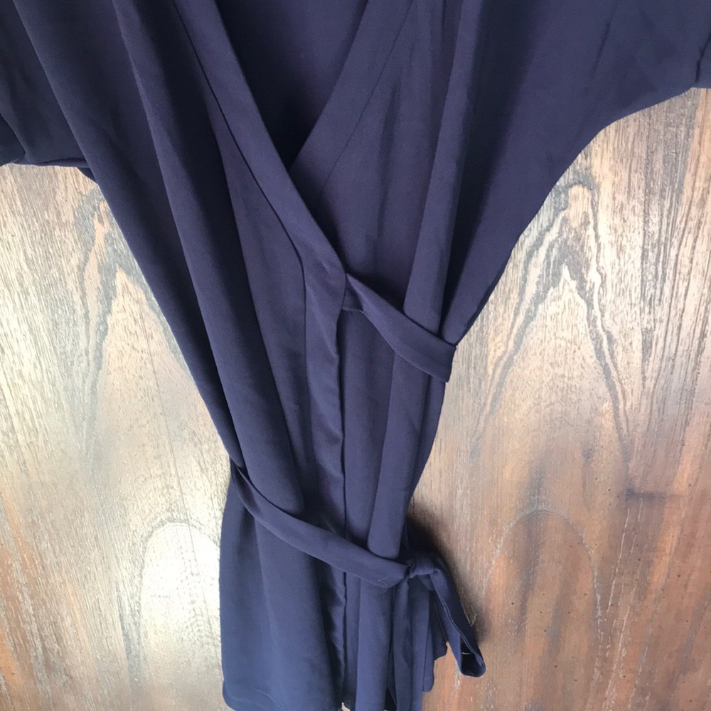 TOBI | Winona Wrap dolman skater navy dress - Picture 6 of 7